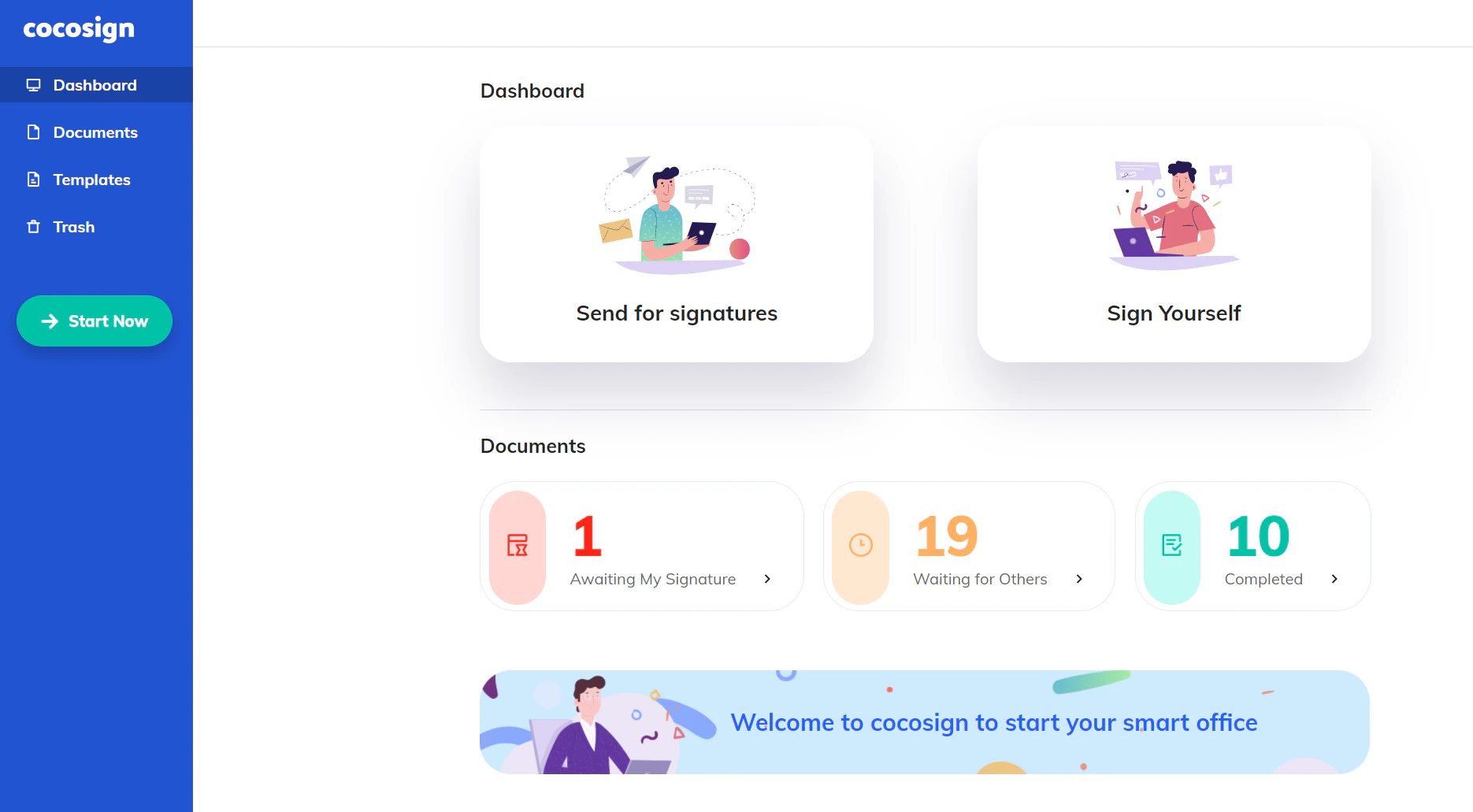 screenshot of CocoSign