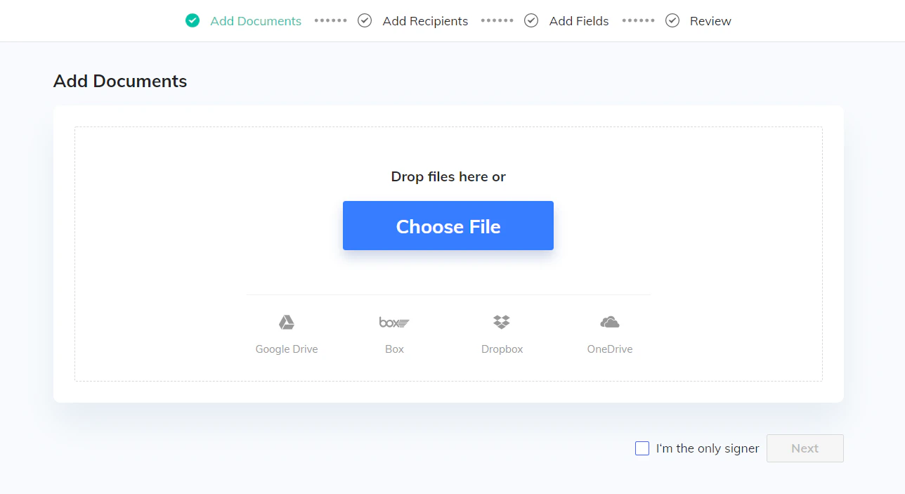 screenshot of CocoSign