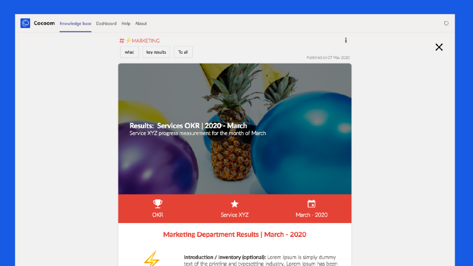 screenshot of Cocoom