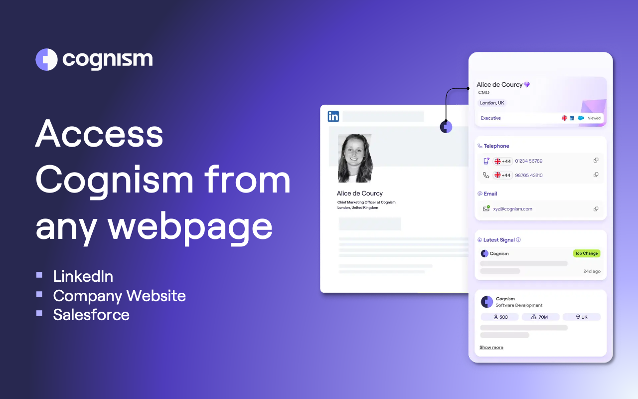 screenshot of Cognism