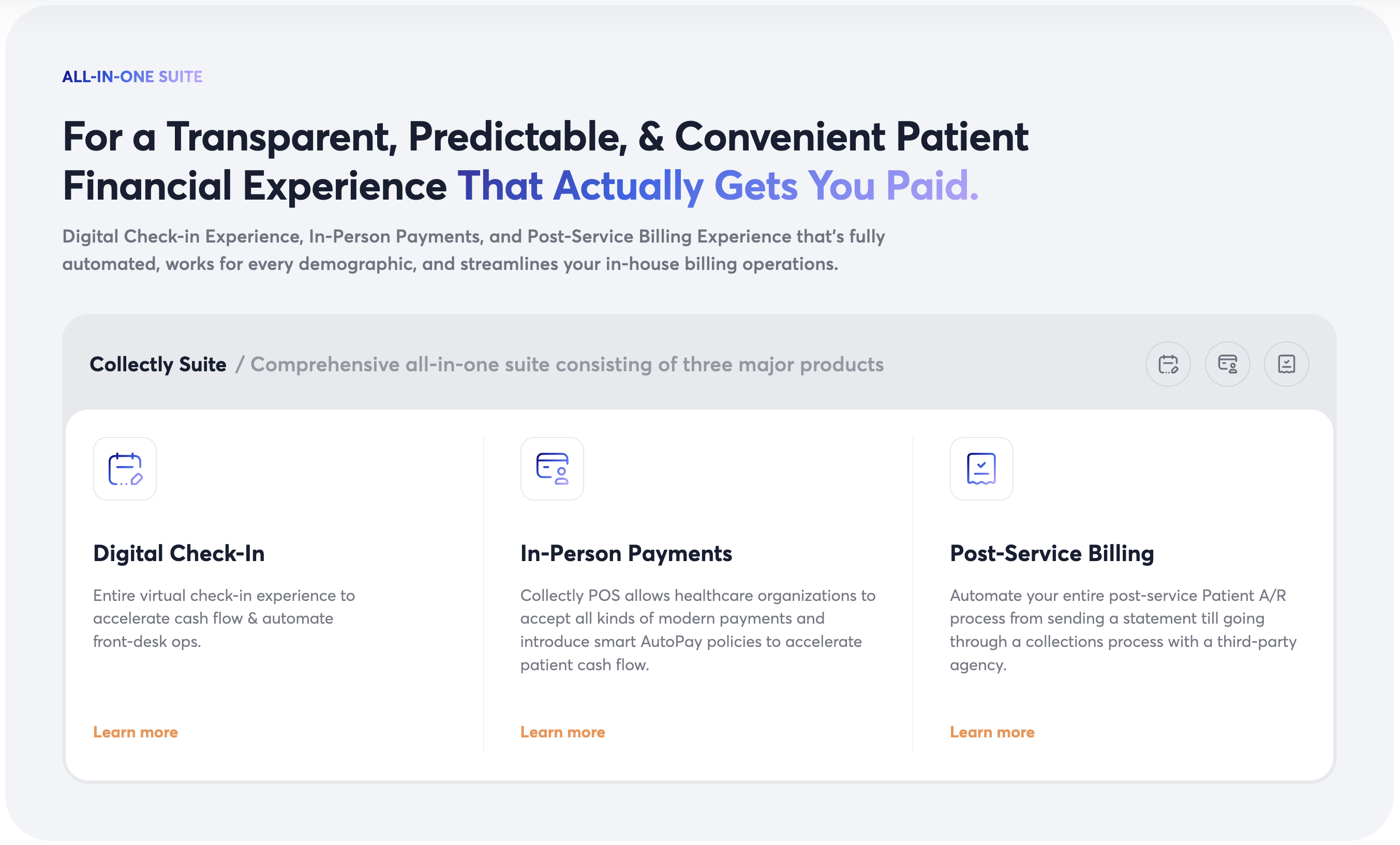 screenshot of Collectly