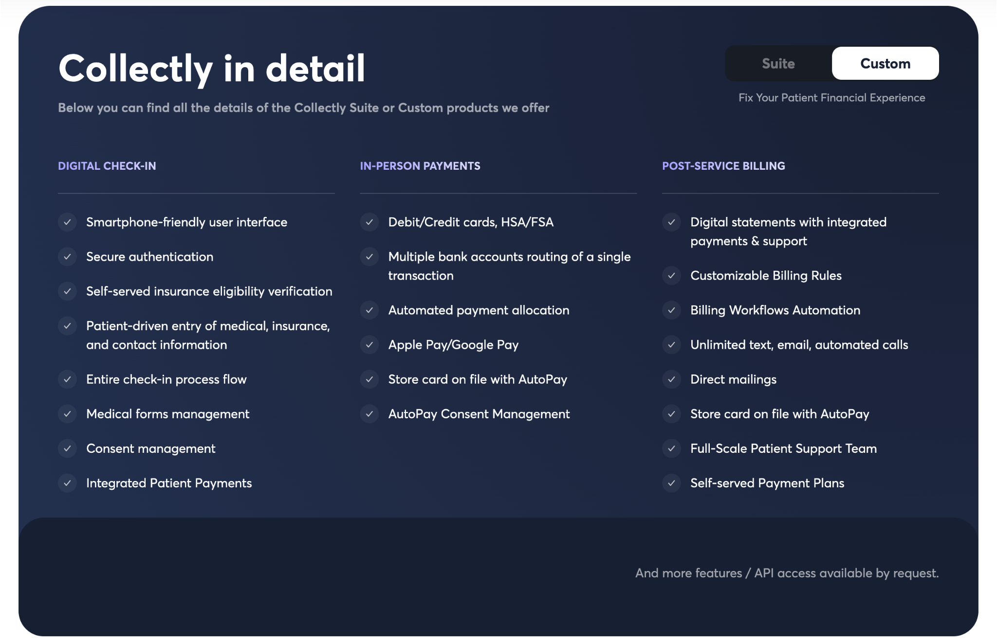 screenshot of Collectly