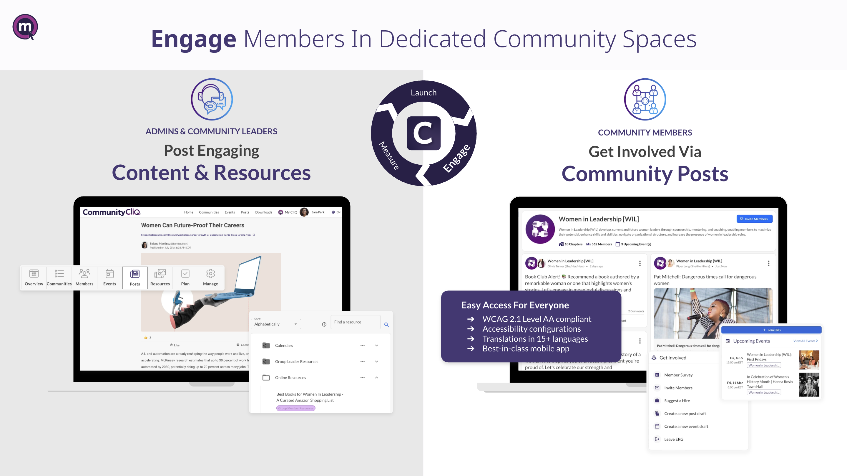 screenshot of CommunityCliQ