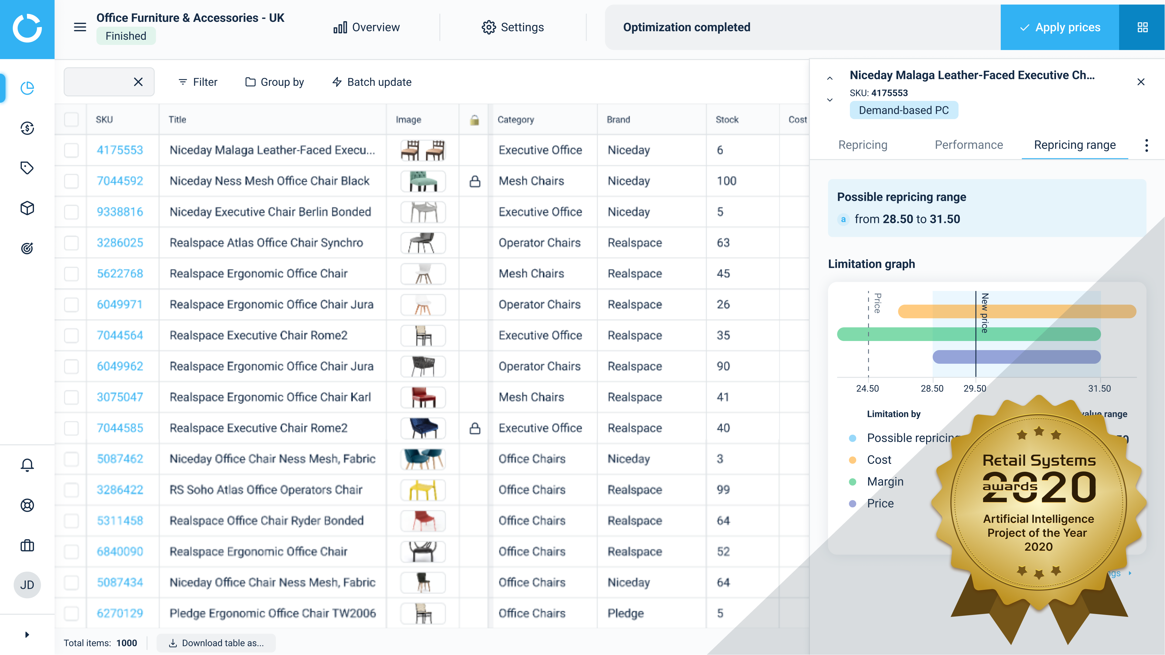 screenshot of Competera