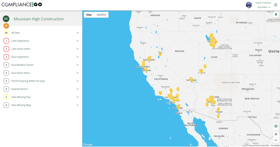 screenshot of ComplianceGO
