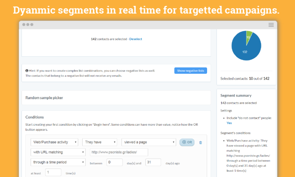 screenshot of ContactPigeon