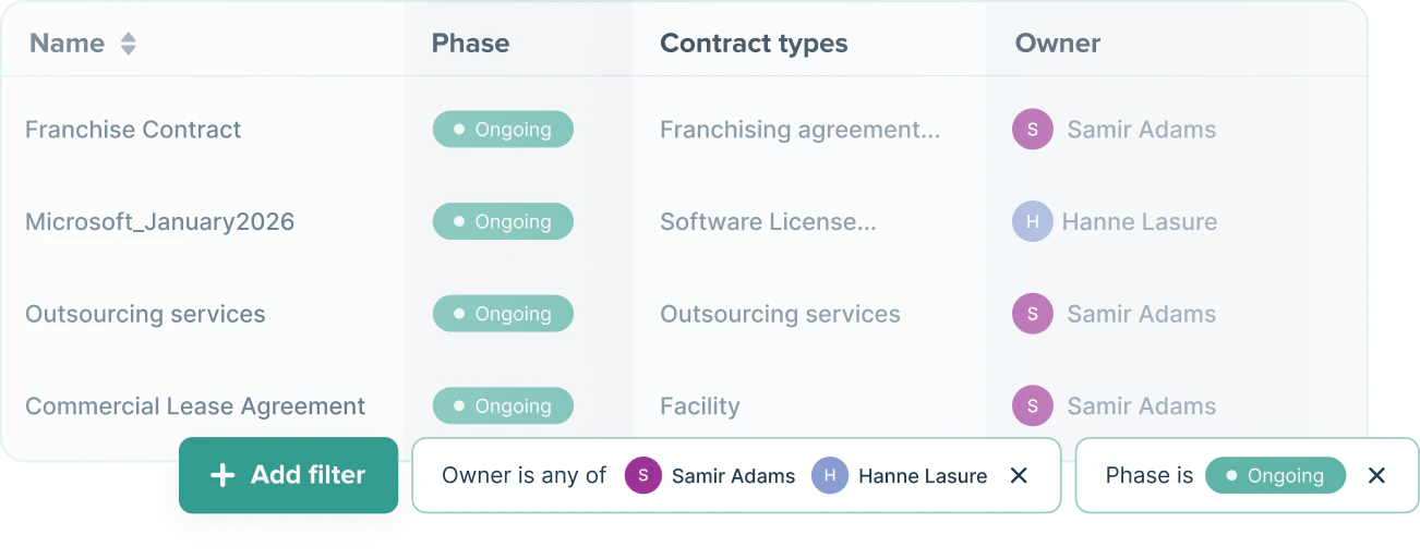 screenshot of Contractify