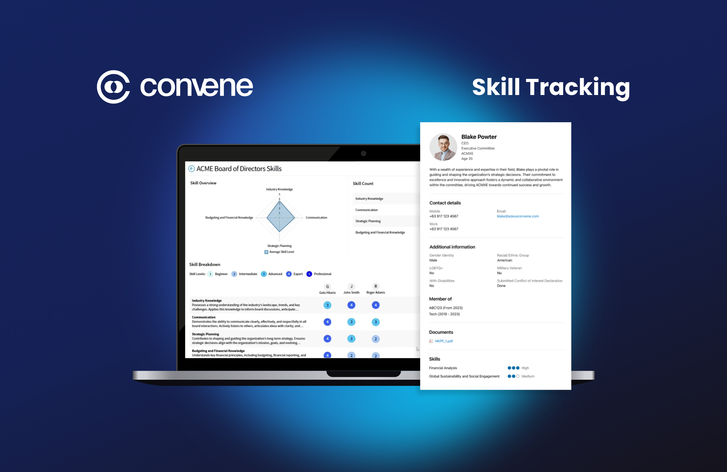 screenshot of Convene