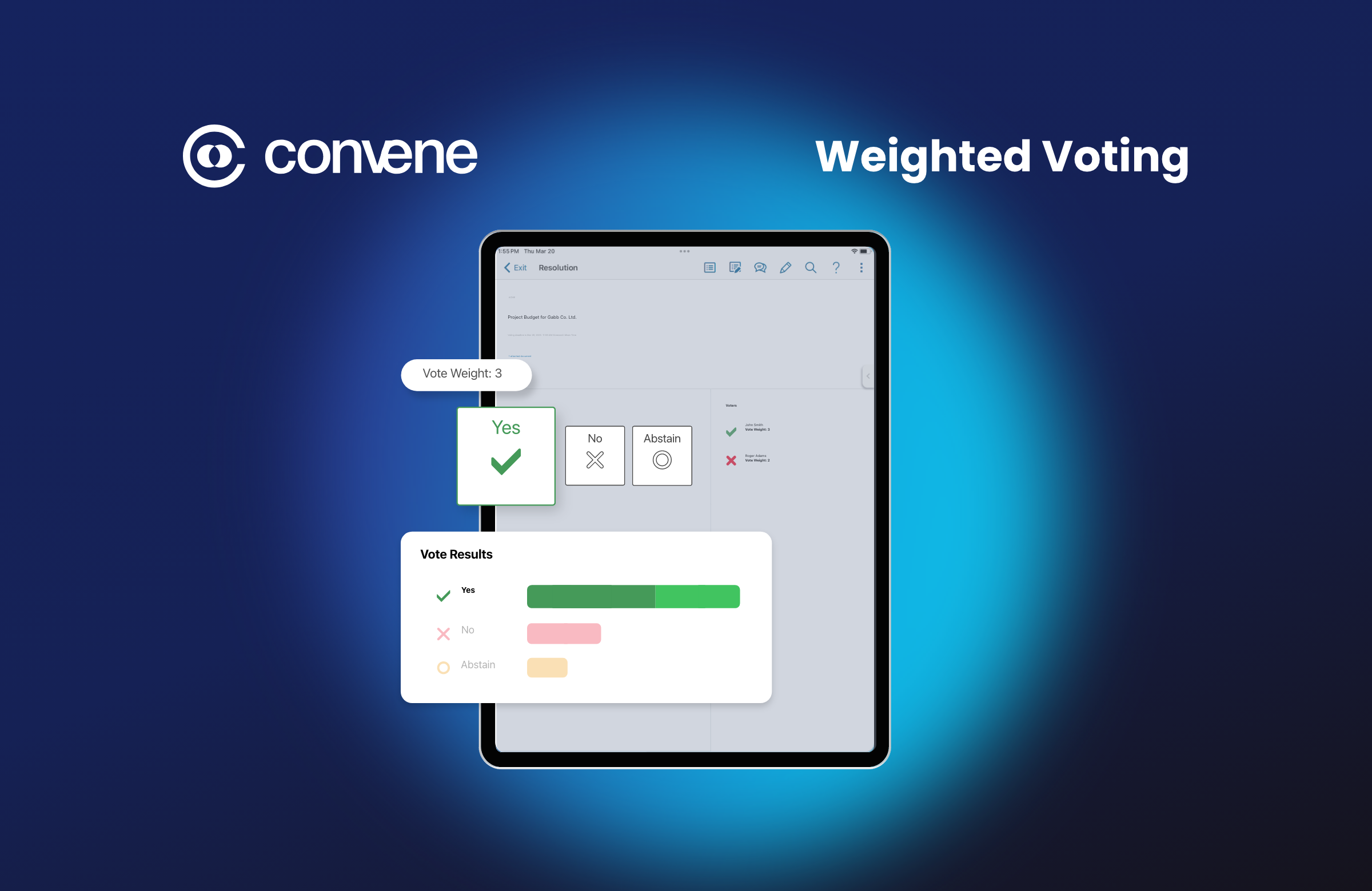 screenshot of Convene