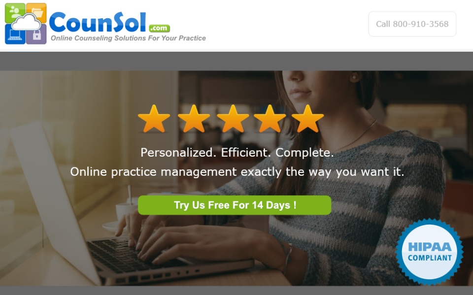 screenshot of CounSol.com