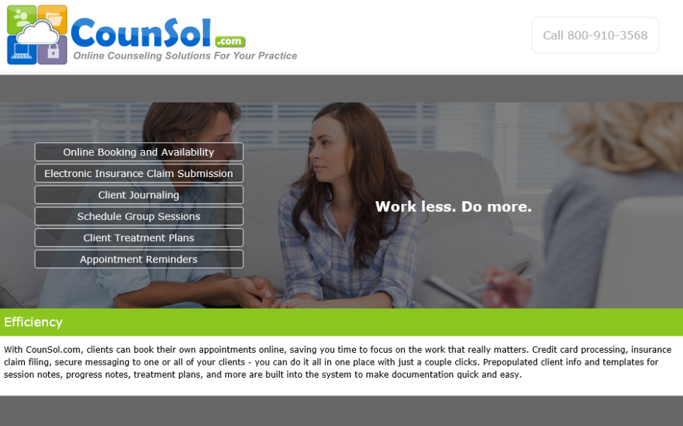 screenshot of CounSol.com