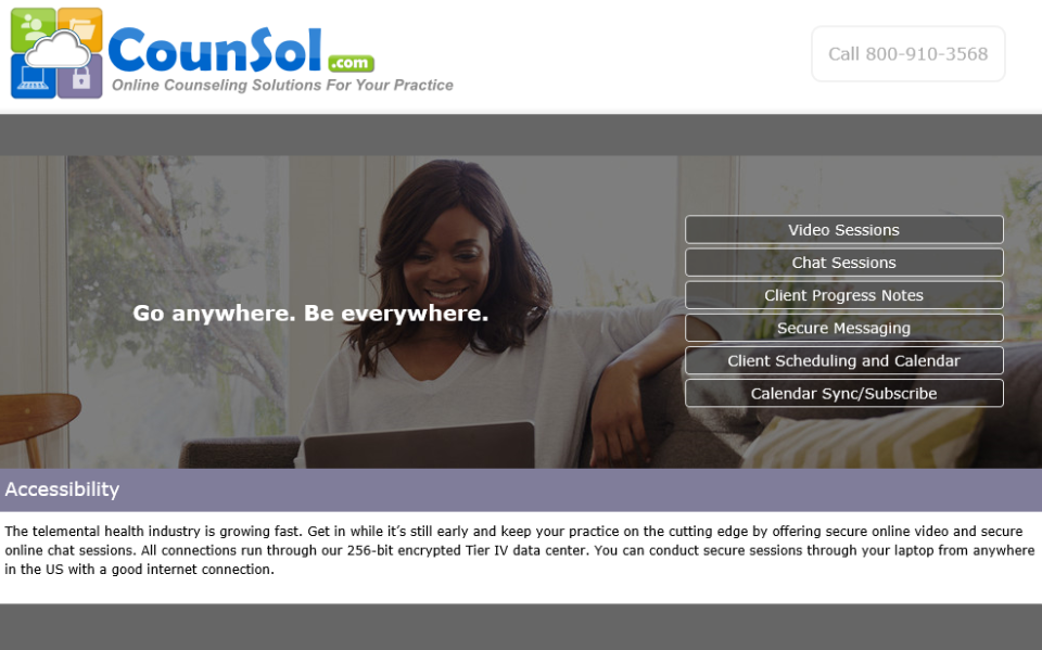 screenshot of CounSol.com