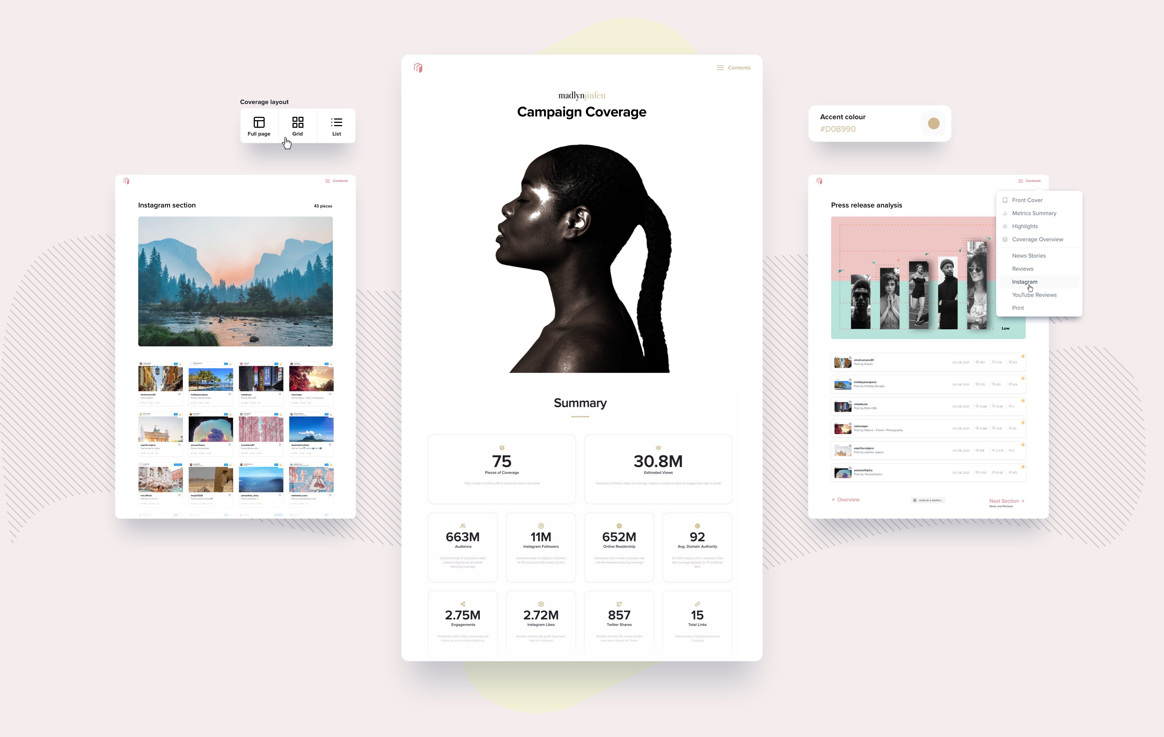 screenshot of CoverageBook