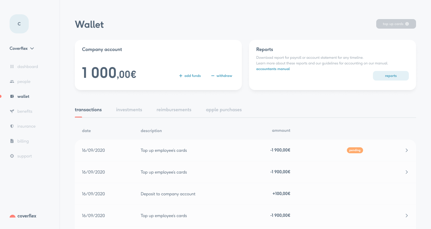 screenshot of Coverflex