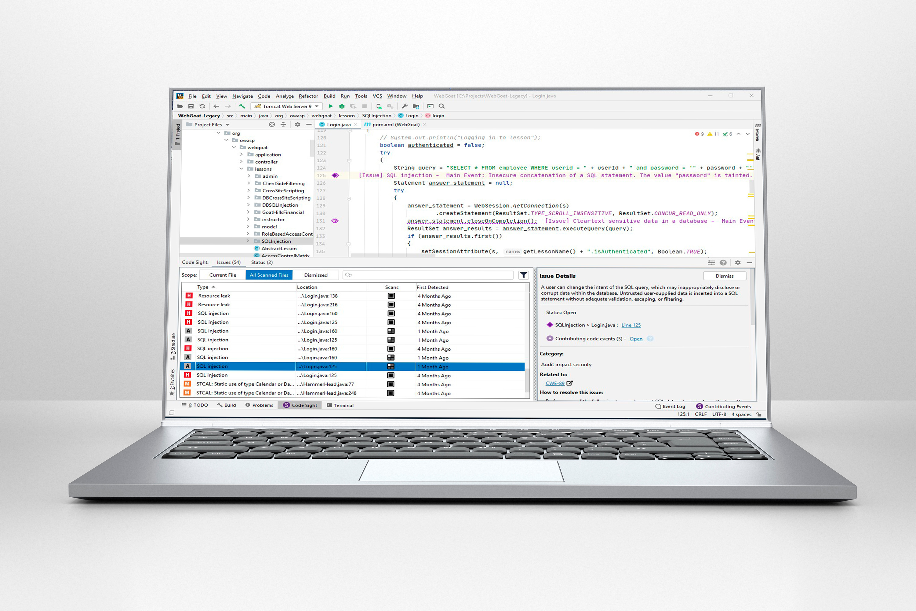 screenshot of Coverity