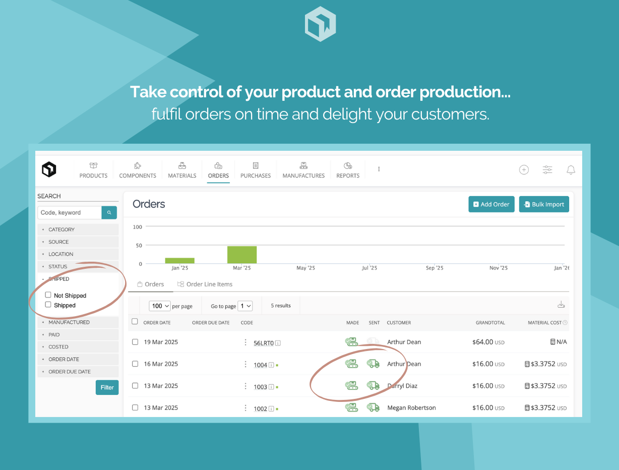 screenshot of Craftybase