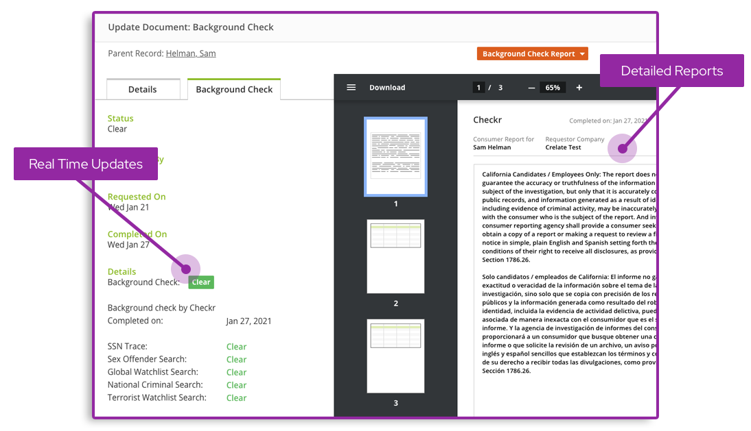 screenshot of Crelate