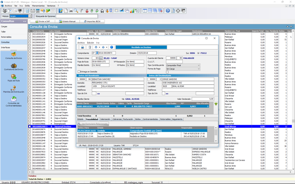screenshot of Cristal