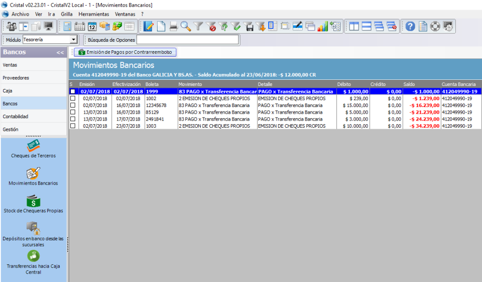 screenshot of Cristal