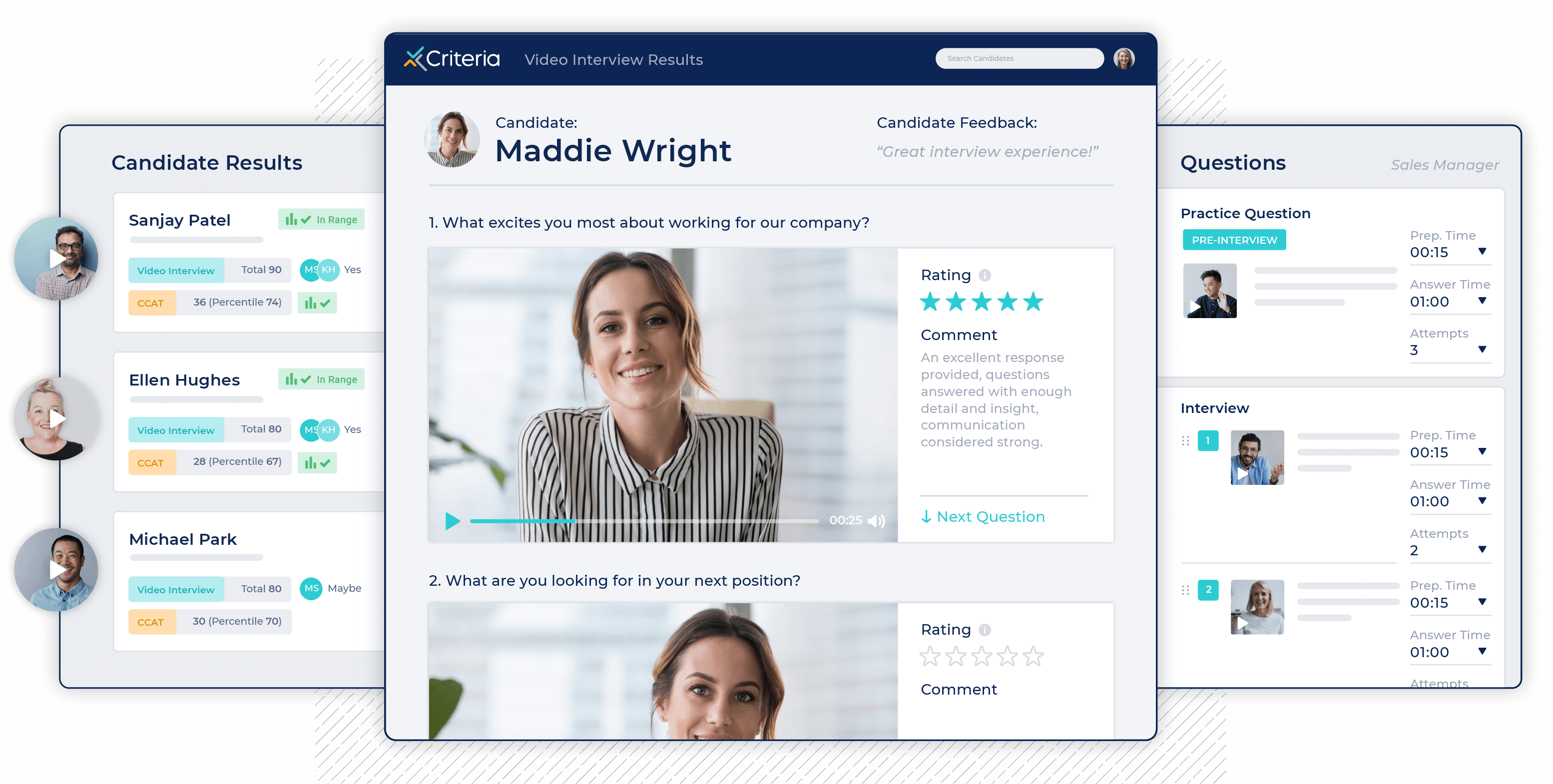 screenshot of Criteria