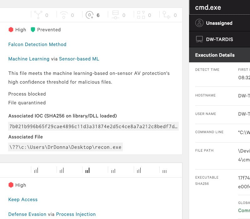 screenshot of CrowdStrike