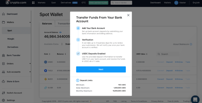 screenshot of Crypto.com