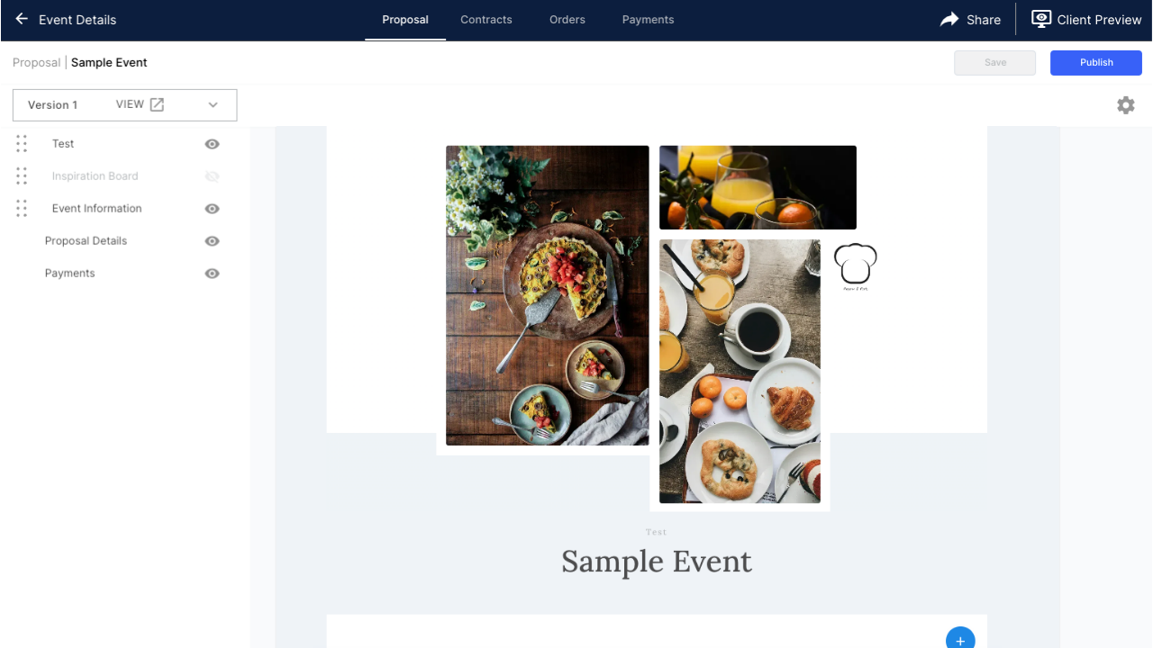 screenshot of Curate