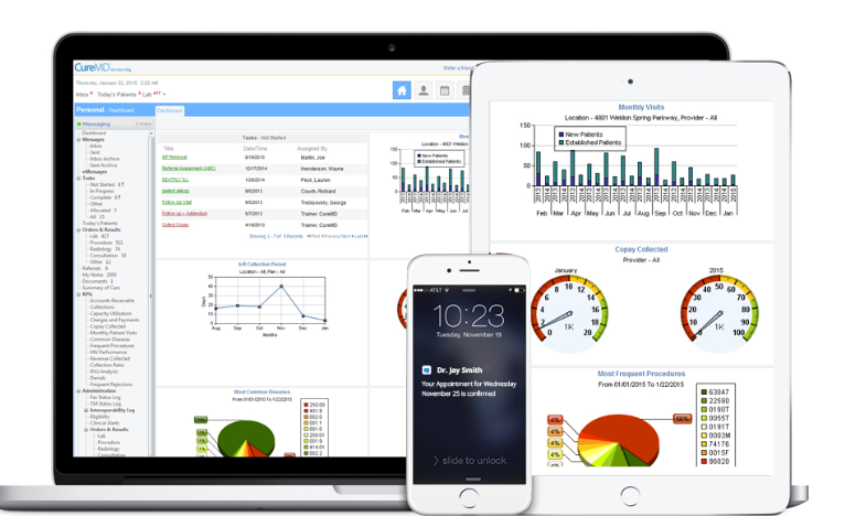 screenshot of CureMD