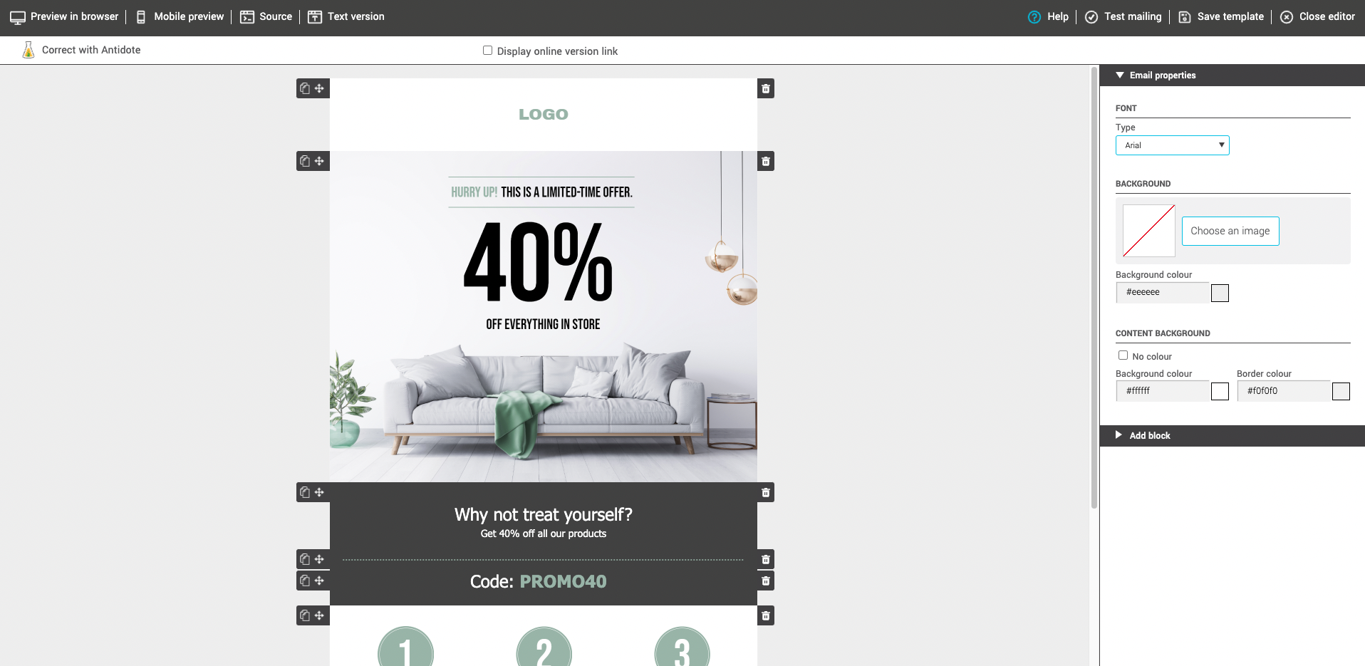 screenshot of Cyberimpact
