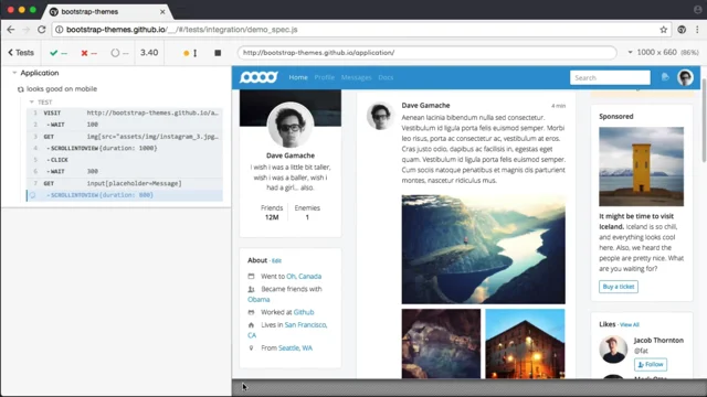 screenshot of Cypress