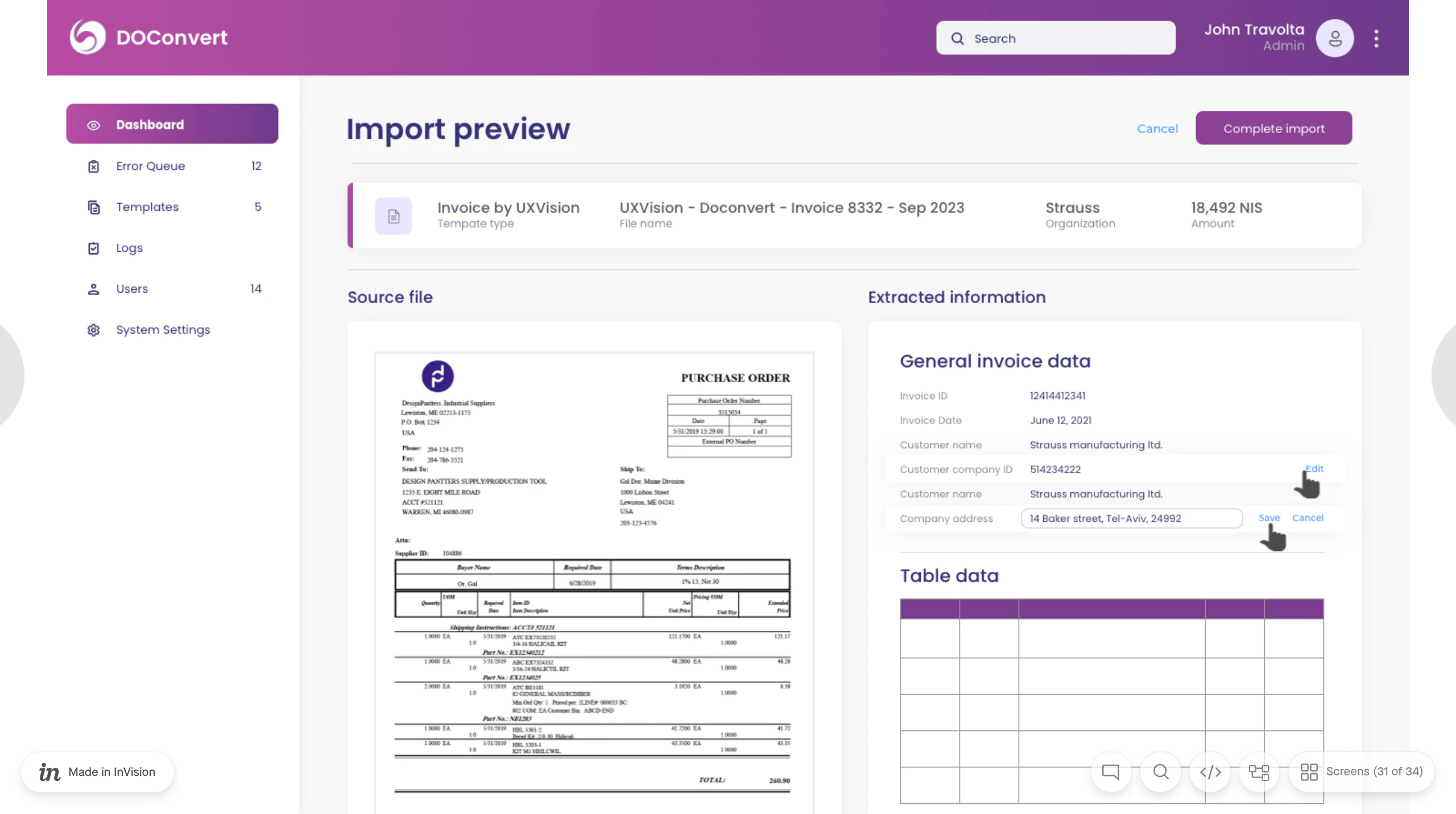 screenshot of DOConvert