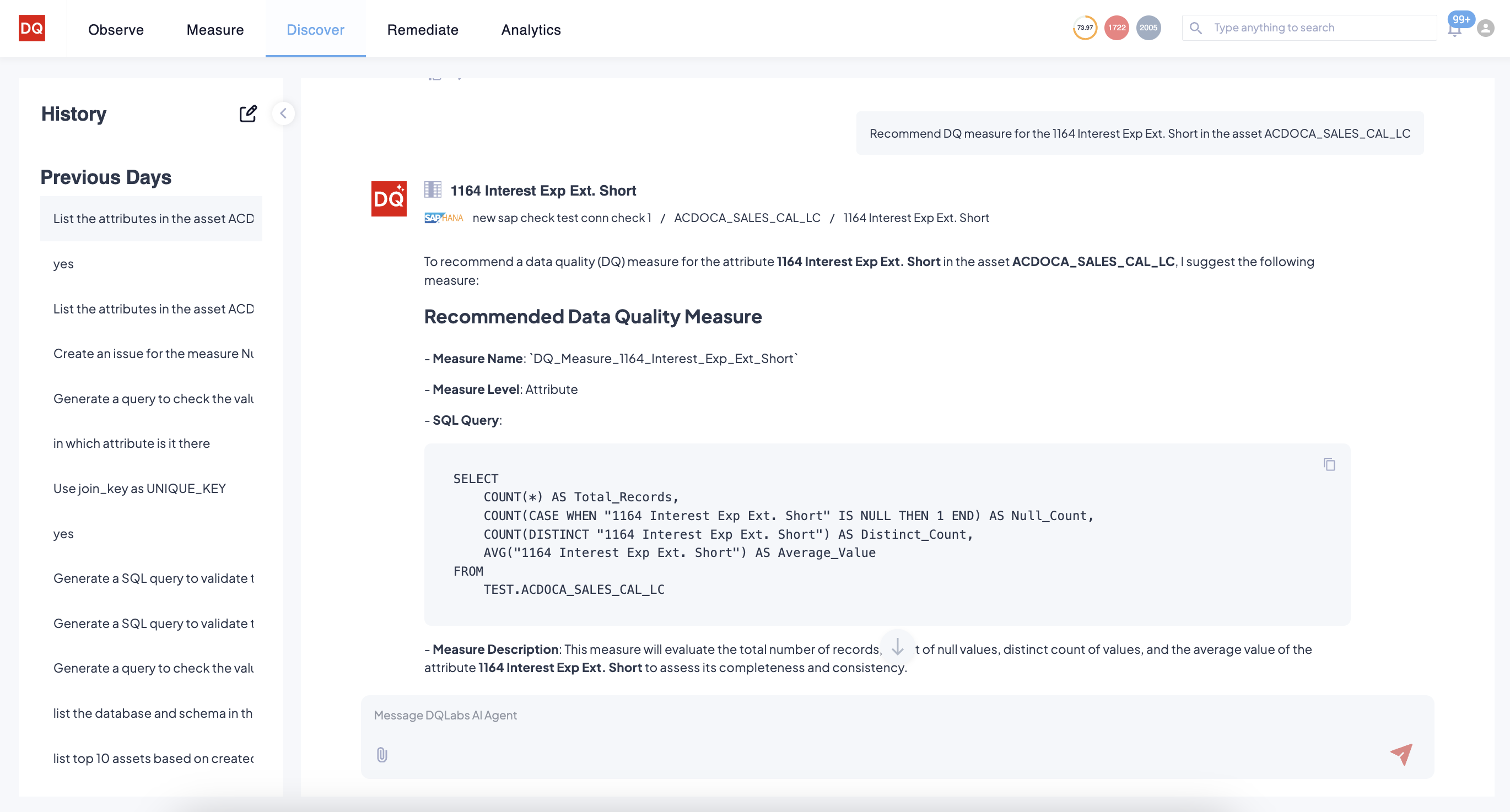 screenshot of DQLabs