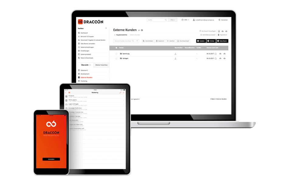 screenshot of DRACOON