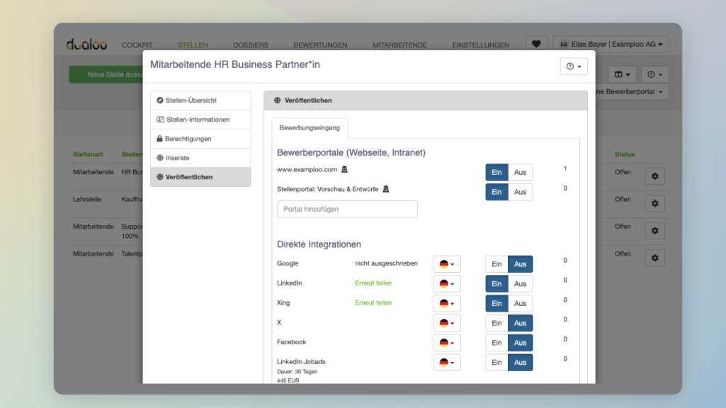 screenshot of DUALOO