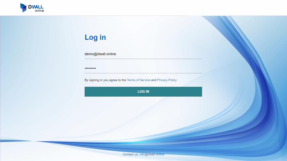 screenshot of DWALL.online