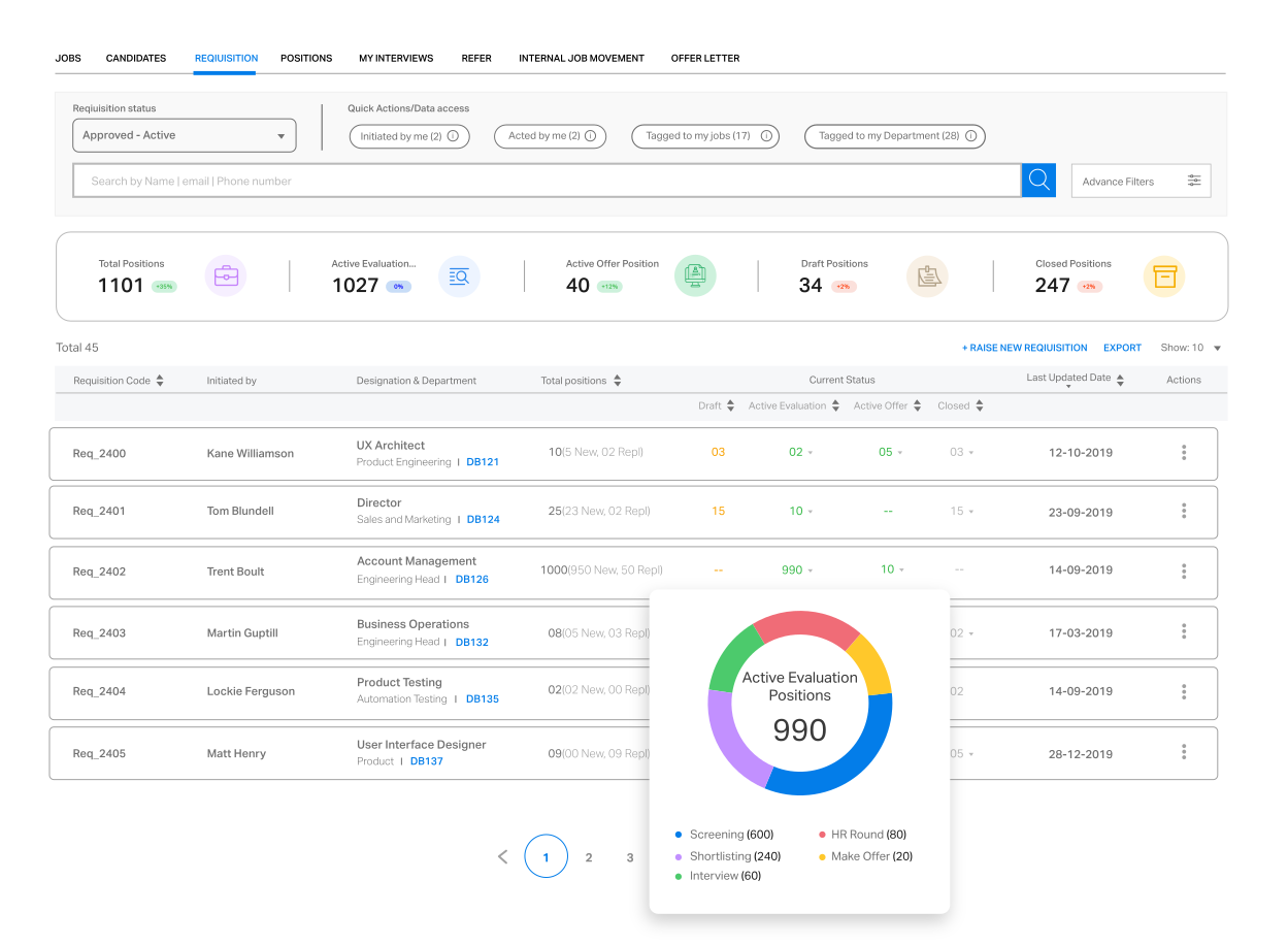 screenshot of Darwinbox