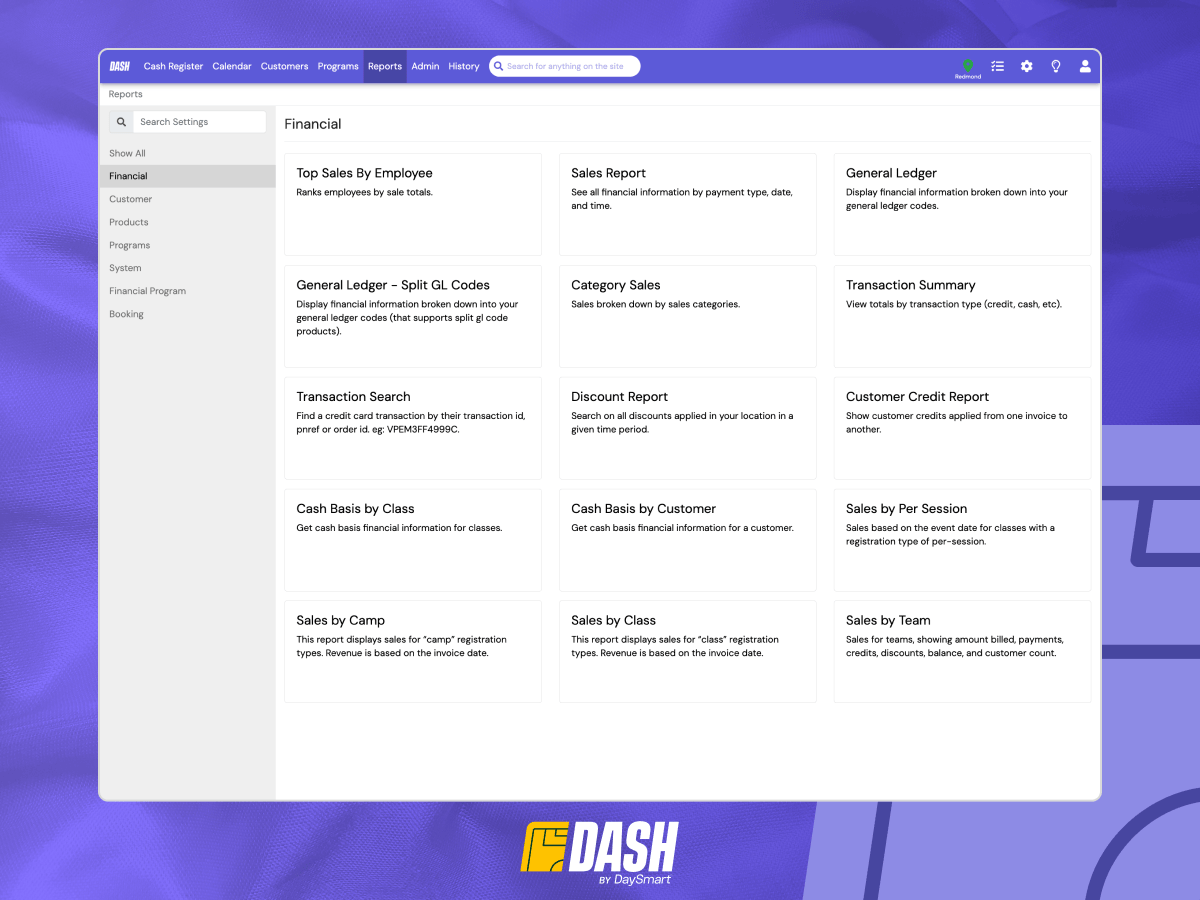 screenshot of Dash