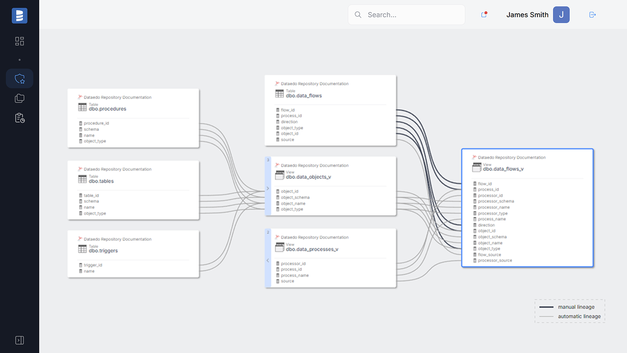 screenshot of Dataedo