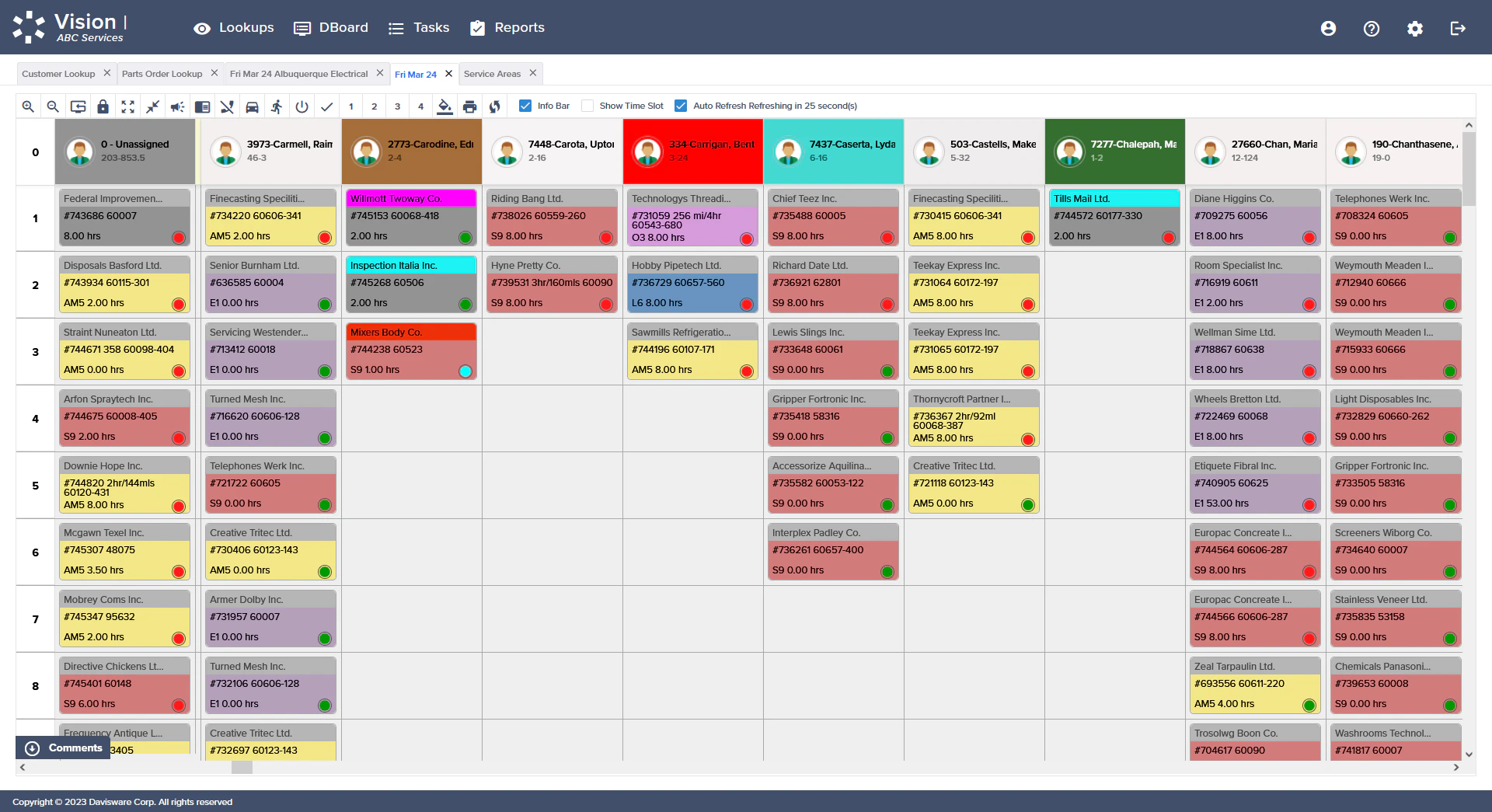 screenshot of Davisware