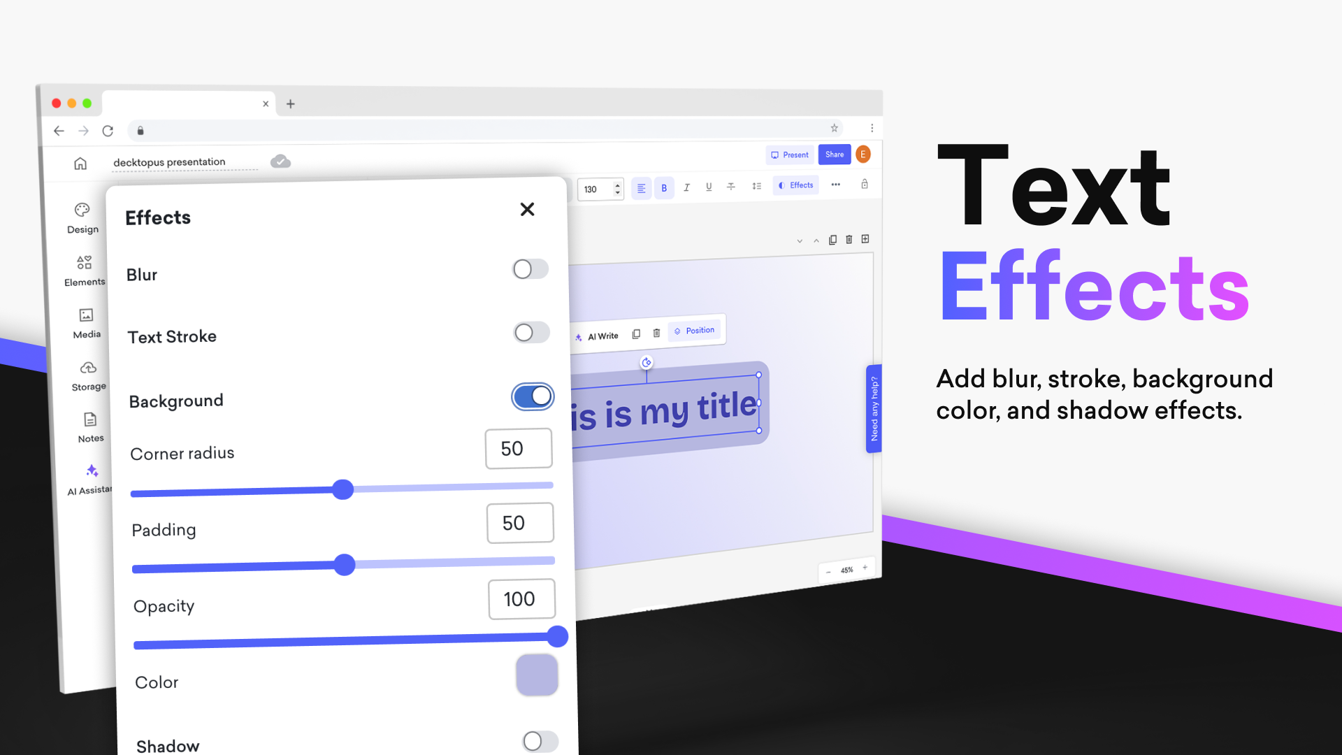 screenshot of Decktopus