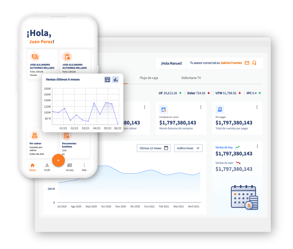 screenshot of Defontana