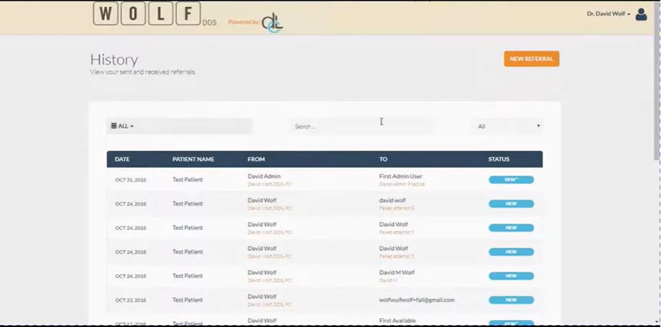 screenshot of DentalCareLinks