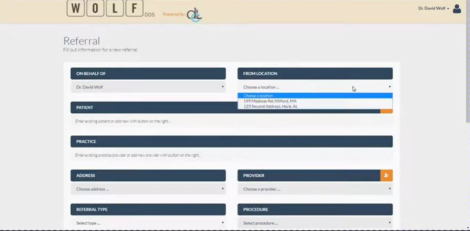 screenshot of DentalCareLinks