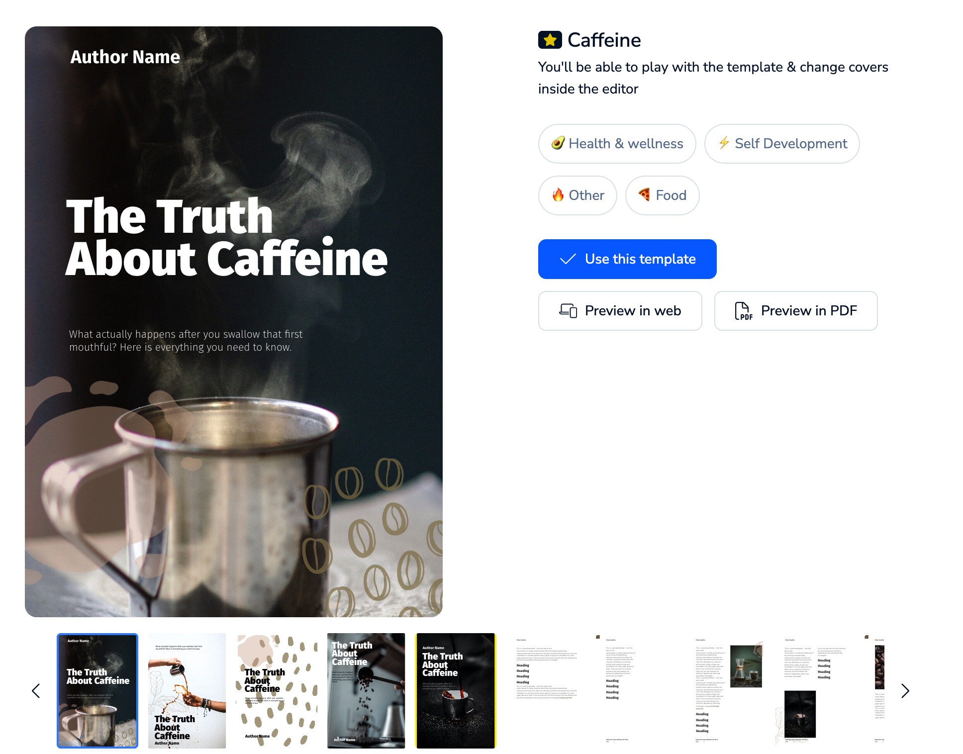 screenshot of Designrr
