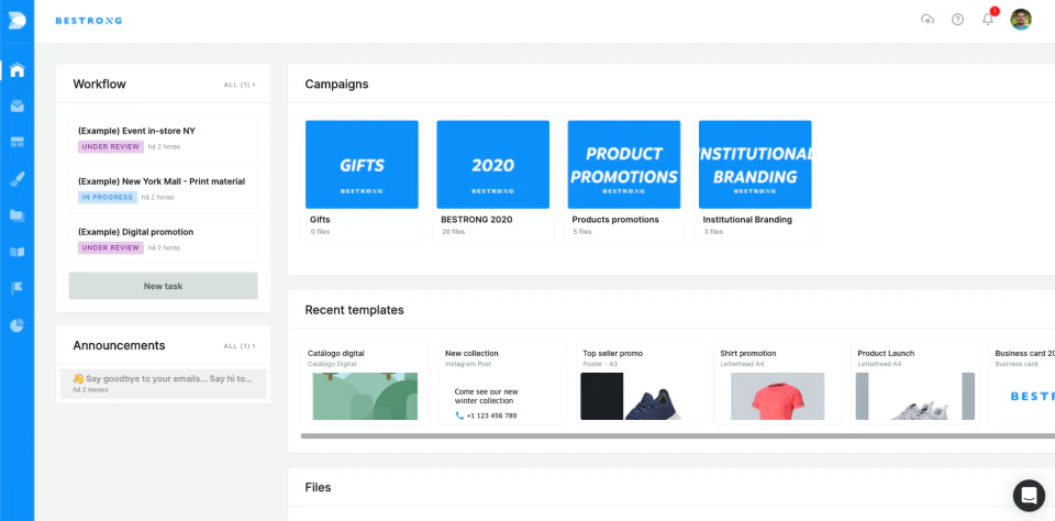 screenshot of Deskfy
