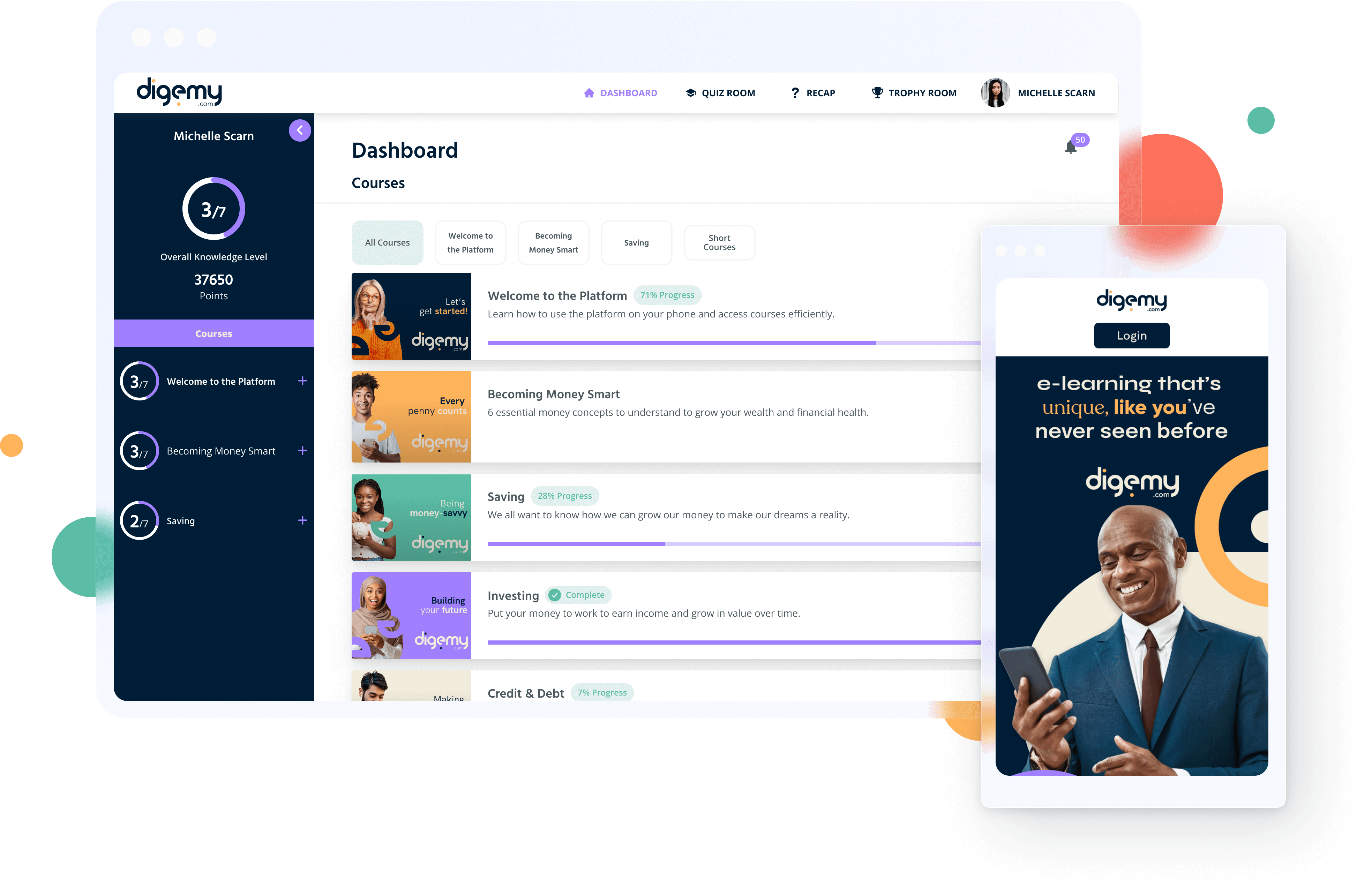 screenshot of Digemy