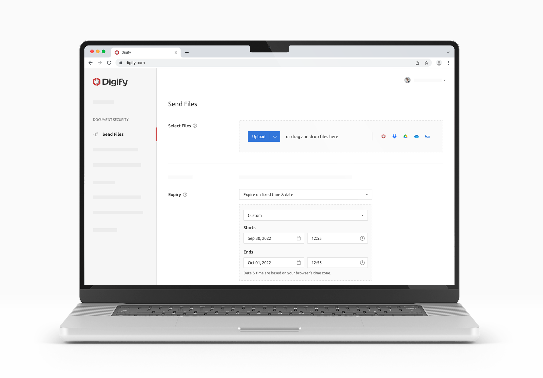 screenshot of Digify
