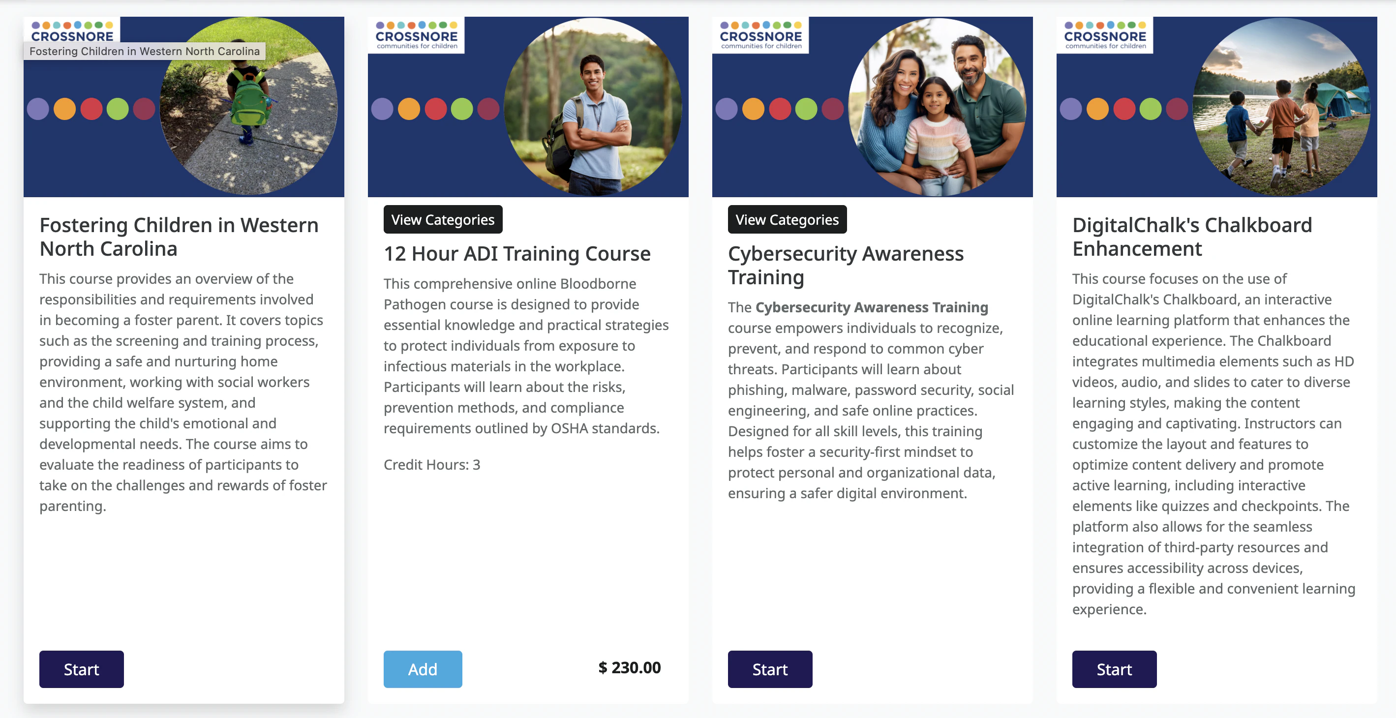 screenshot of DigitalChalk