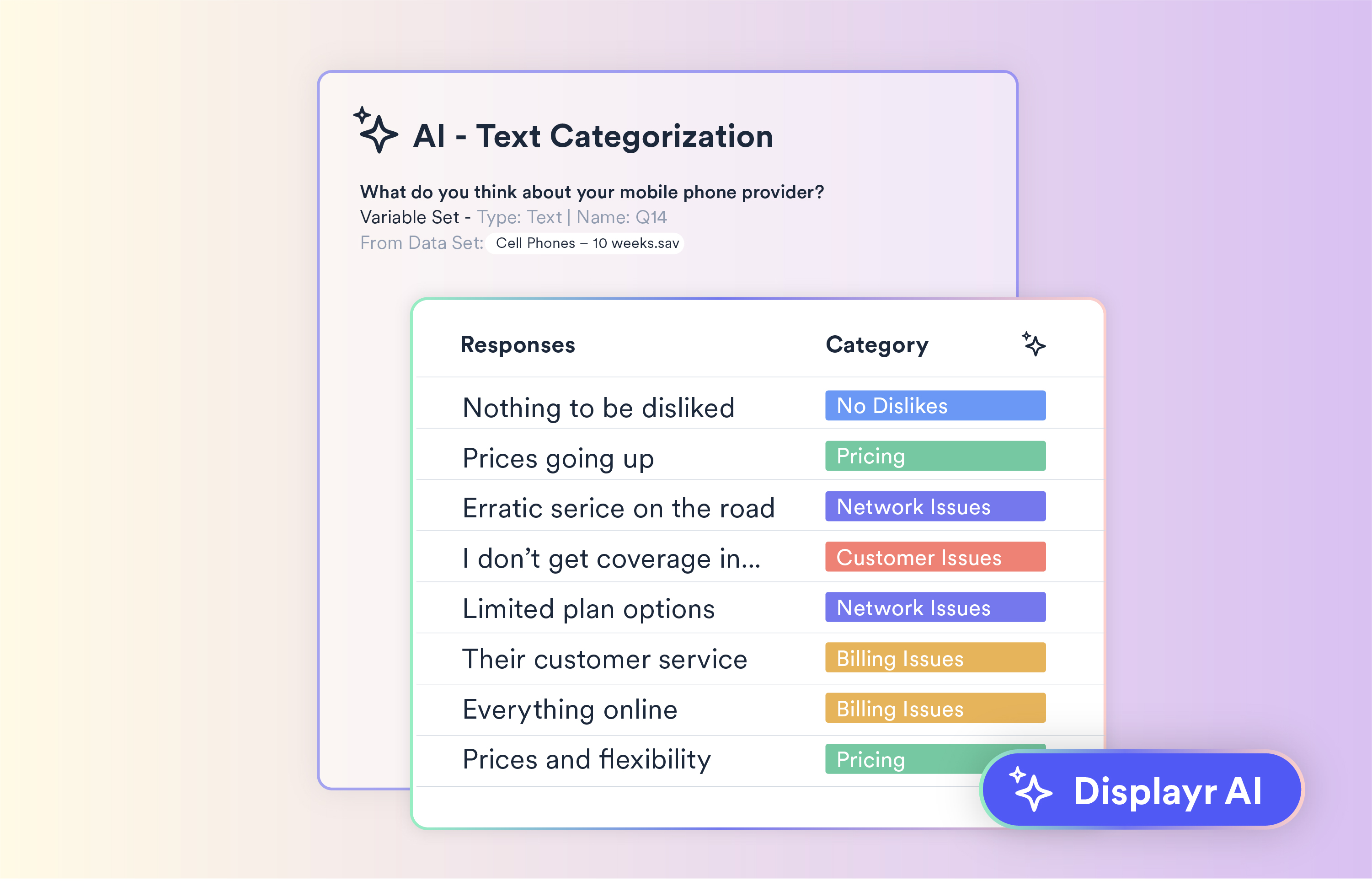 screenshot of Displayr
