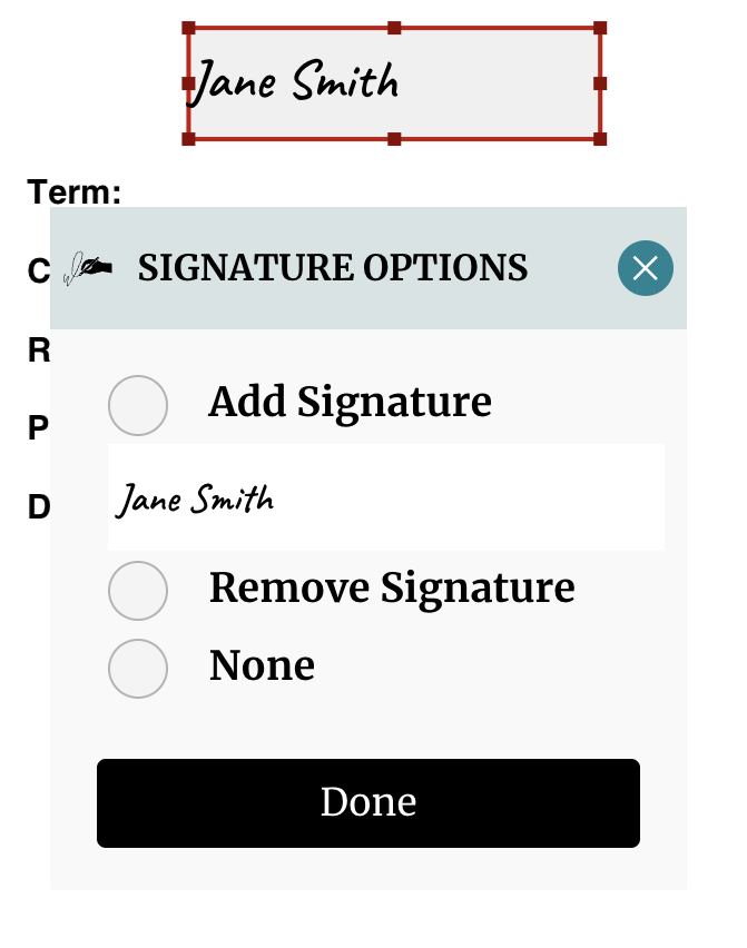 screenshot of DocEndorse